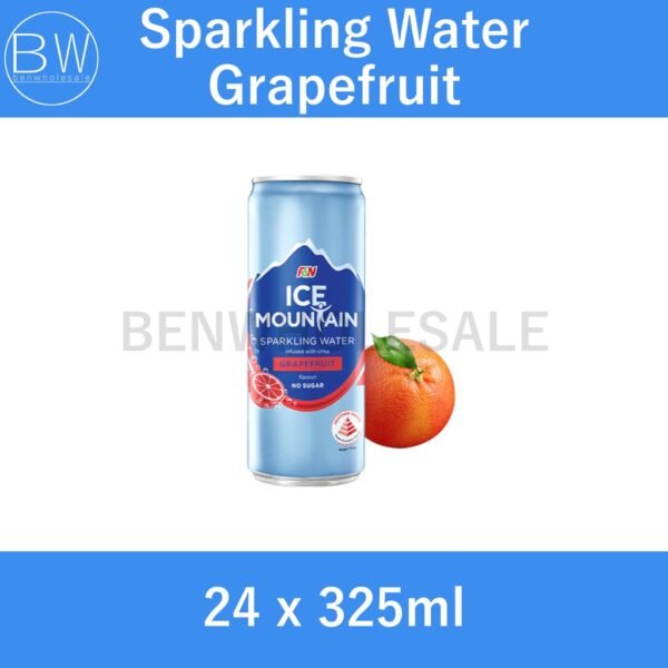 Ice Mountain Sparkling Water Can (Lemon/Peach/Grapefruit/Classic) (24 x 325ml) - Image 2