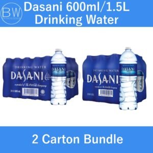 2 Carton Bundle Dasani Drinking Water (600ml/1.5L)